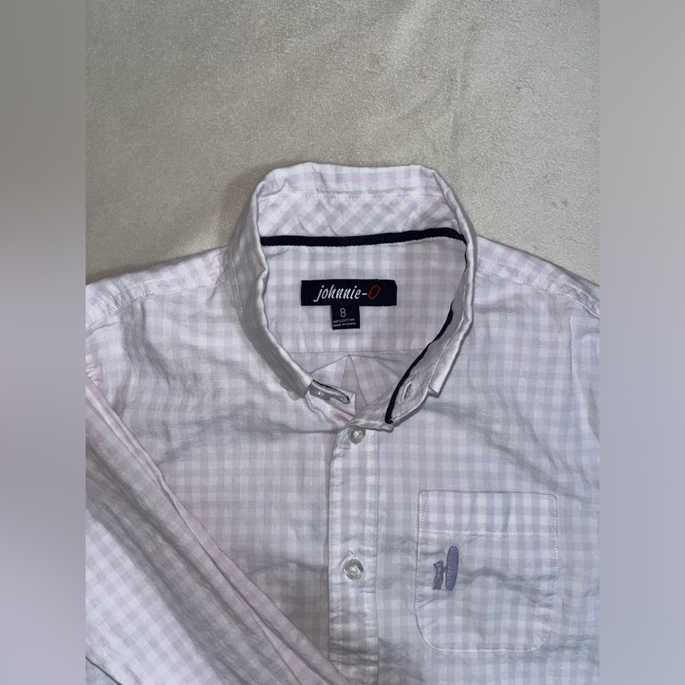 Johnnie-O Scull Boys (size 8) Performance Button Up